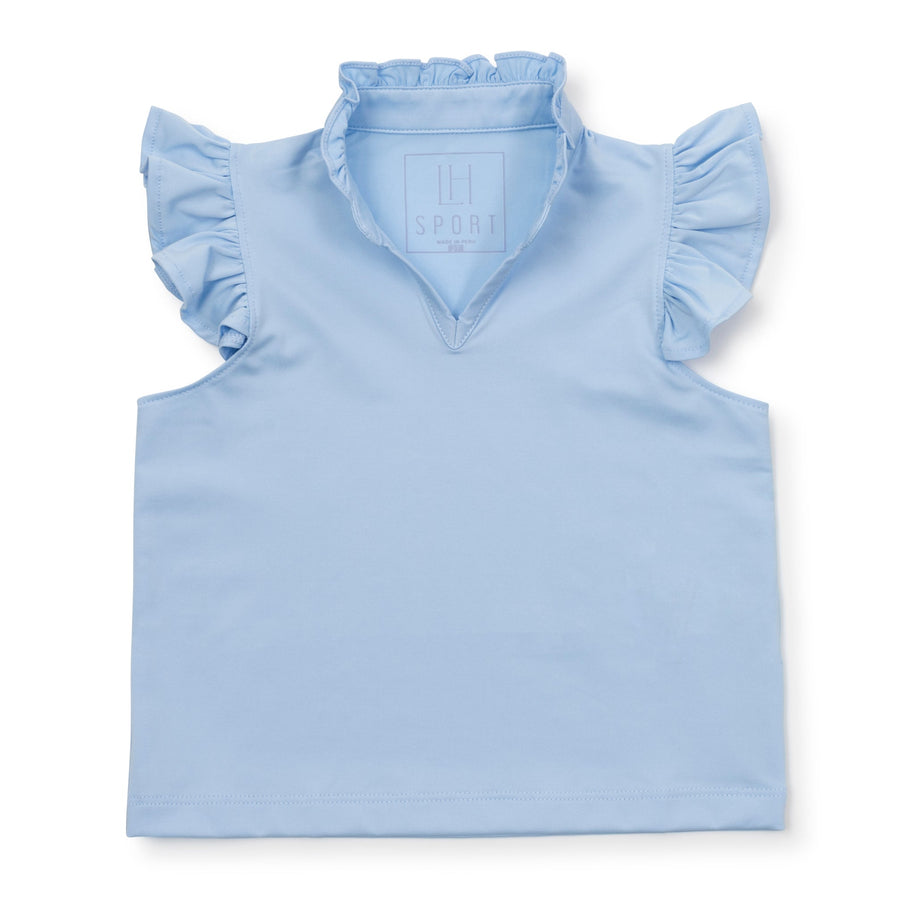 Ellie Girls' Sleeveless Performance Top by LH Sport - Light Blue