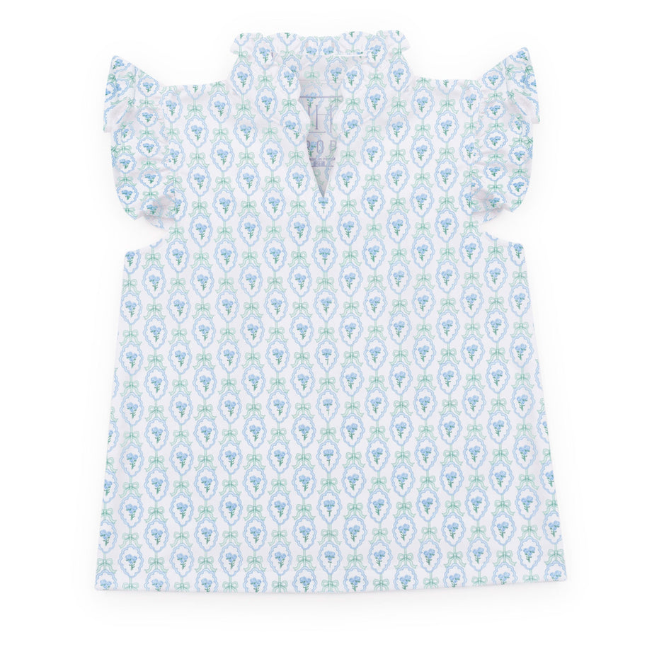 Ellie Girls' Sleeveless Performance Top by LH Sport - Hampton Blooms