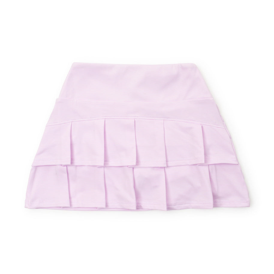 Margot Girls' Performance Skirt by LH Sport - Pink Stripes