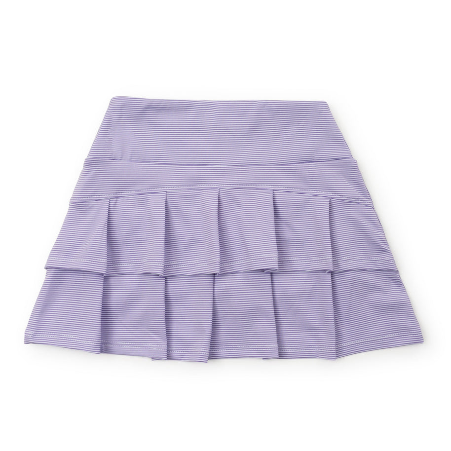 Margot Girls' Performance Skirt by LH Sport - Purple Stripes
