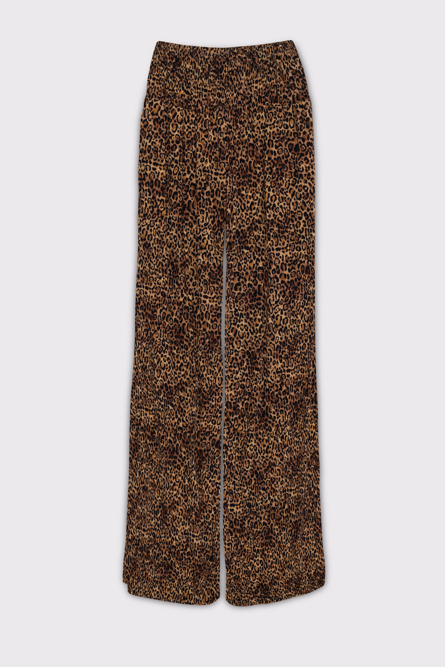 KiraGrace PORTOFINO TRAVEL PANT: LEOPARD