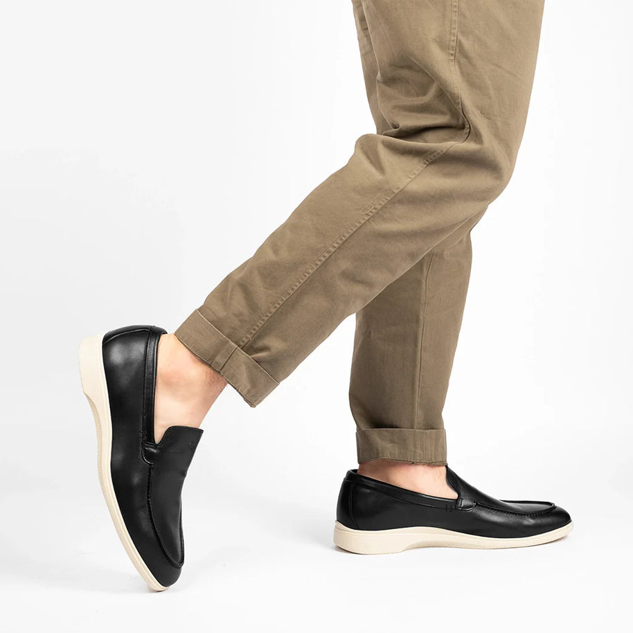 Amberjack The Loafer (Obsidian & Cream)