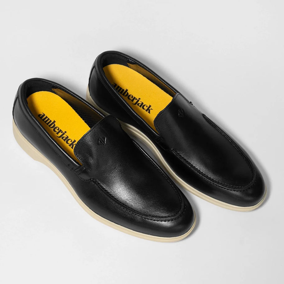 Amberjack The Loafer (Obsidian & Cream)