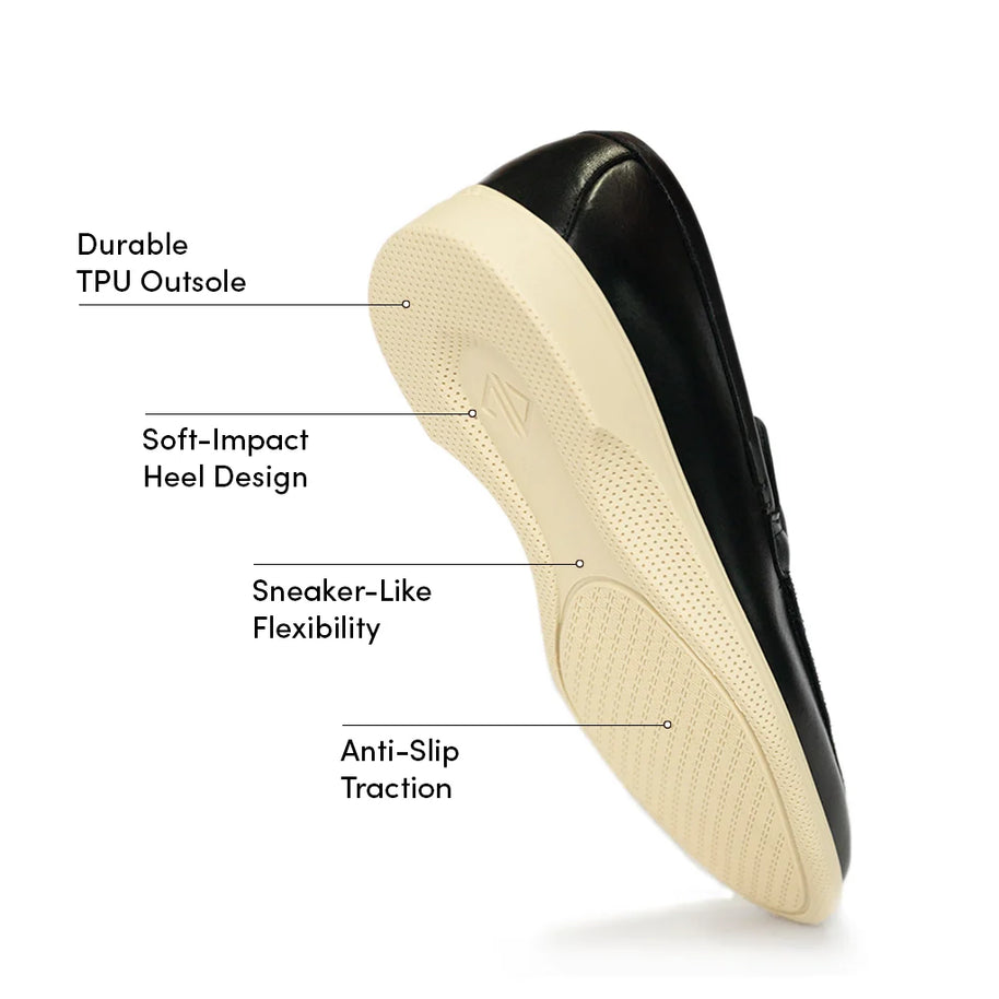 Amberjack The Loafer (Obsidian & Cream)