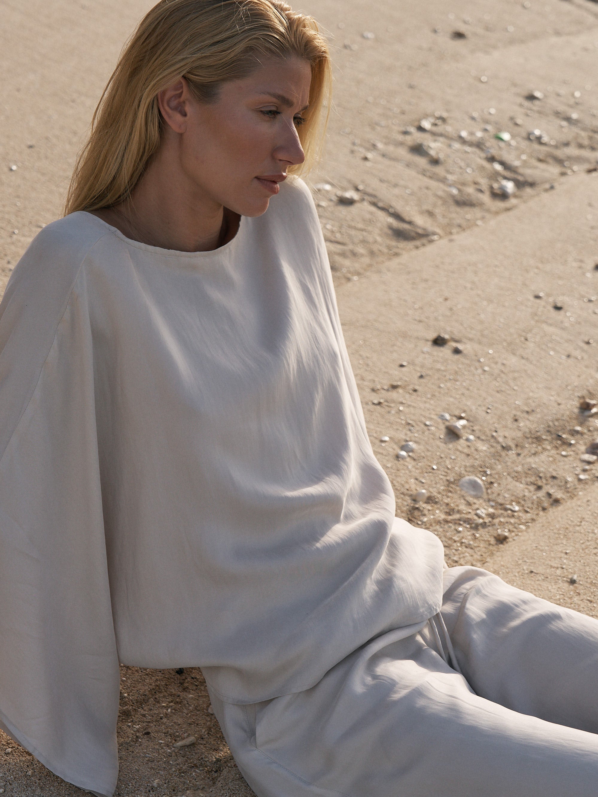 The Handloom Lucid Knot Top - Sand