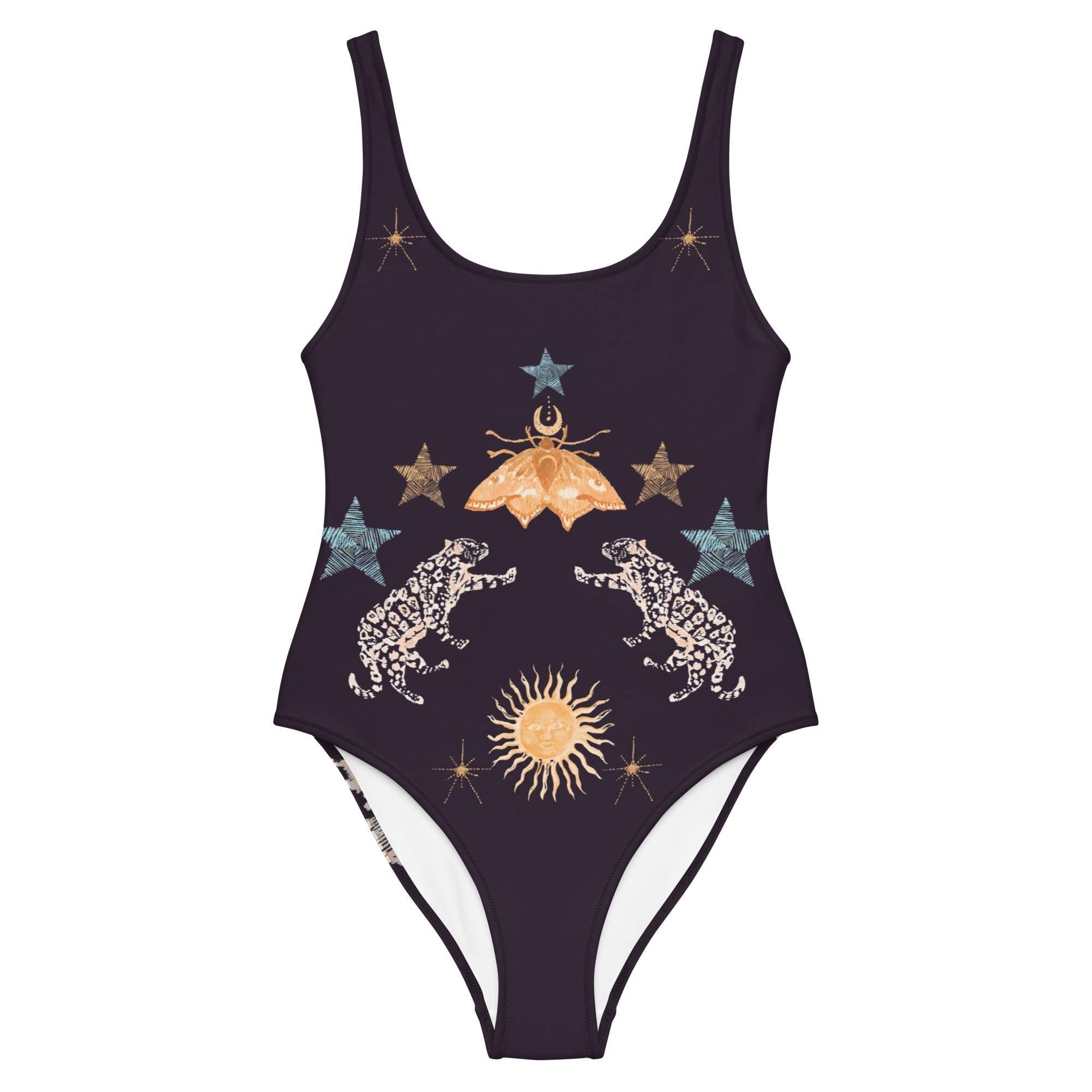 Lyra One Piece Swimsuit In Black Jaguar