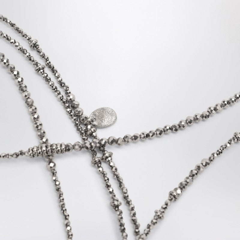 Brunello Cucinelli Hematite And Sterling Silver Bracelet