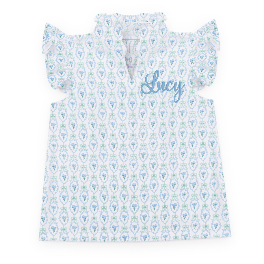 Ellie Girls' Sleeveless Performance Top by LH Sport - Hampton Blooms