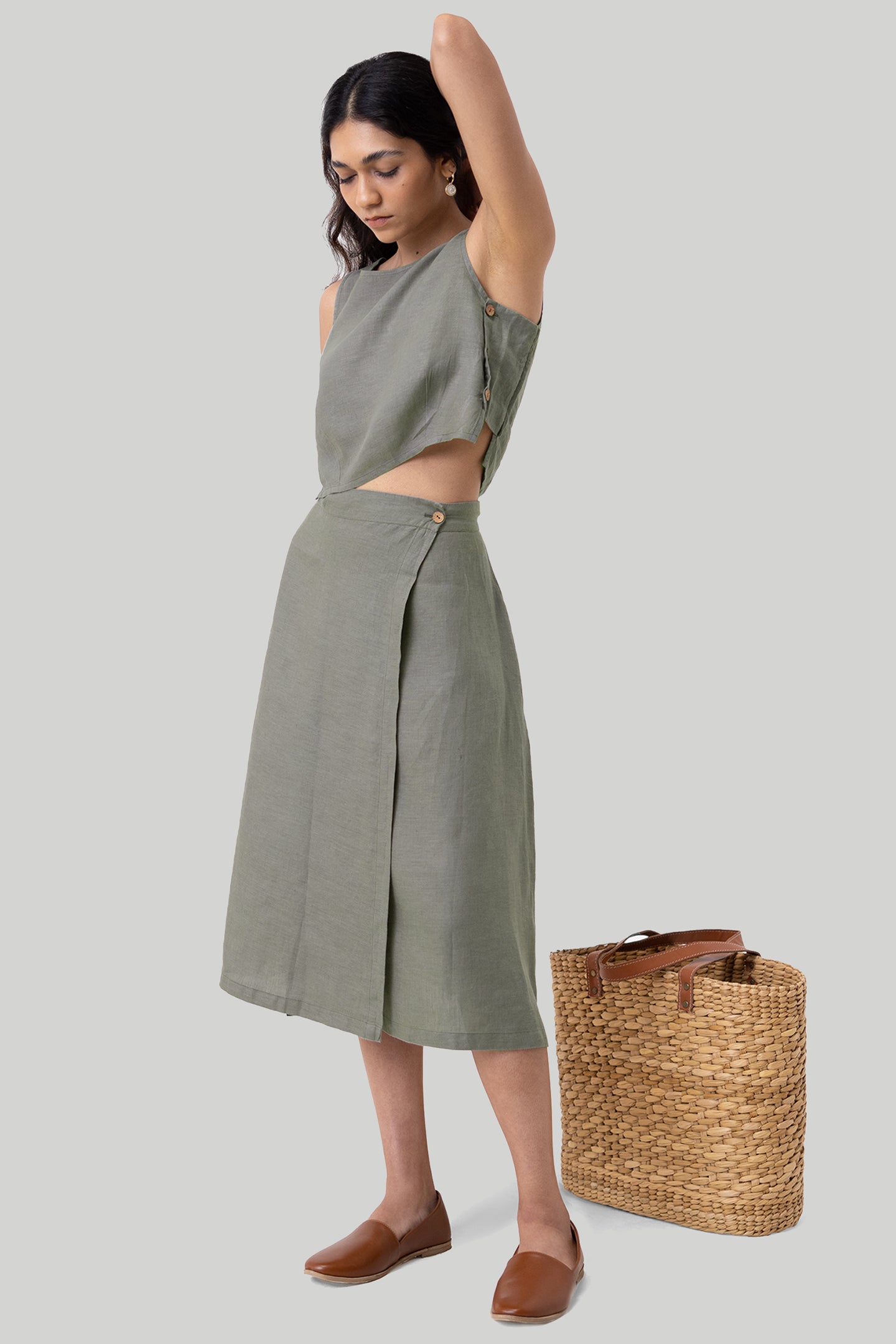 Reistor Breezy Hemp Summer Set in Dark Green
