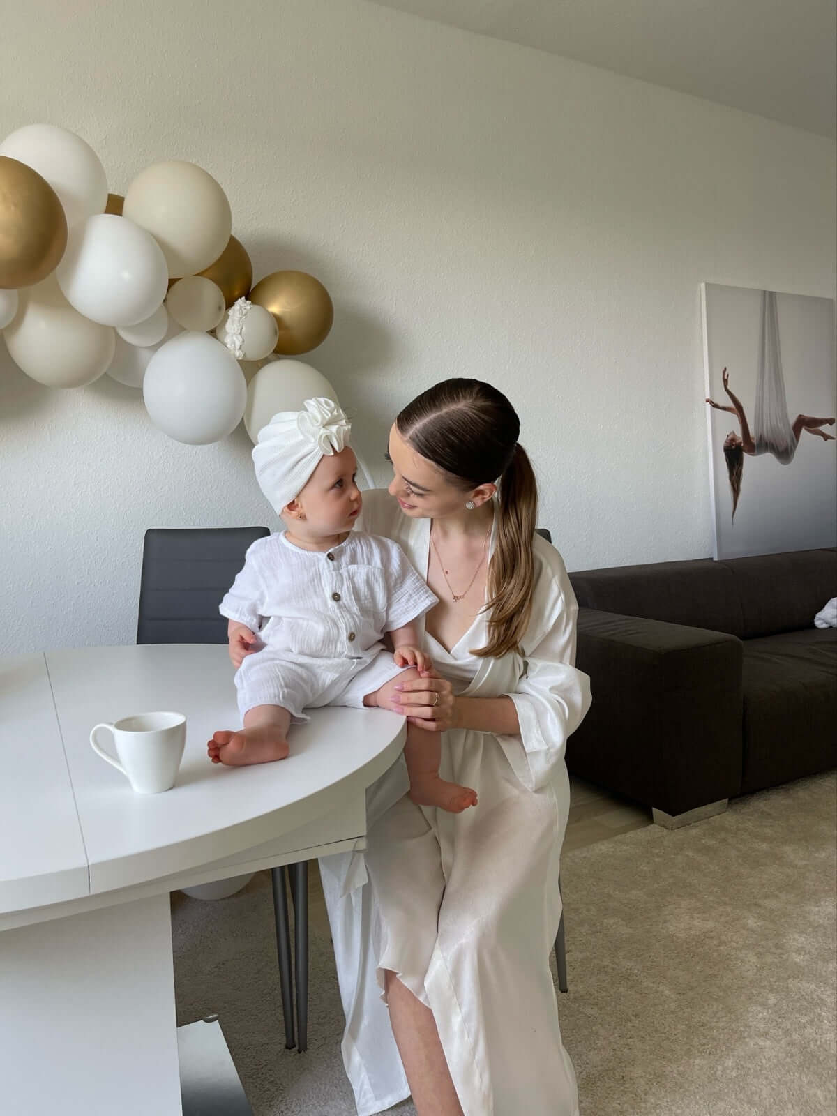 Ulivary Elegant Robe Dress & Pajama Set Bridal