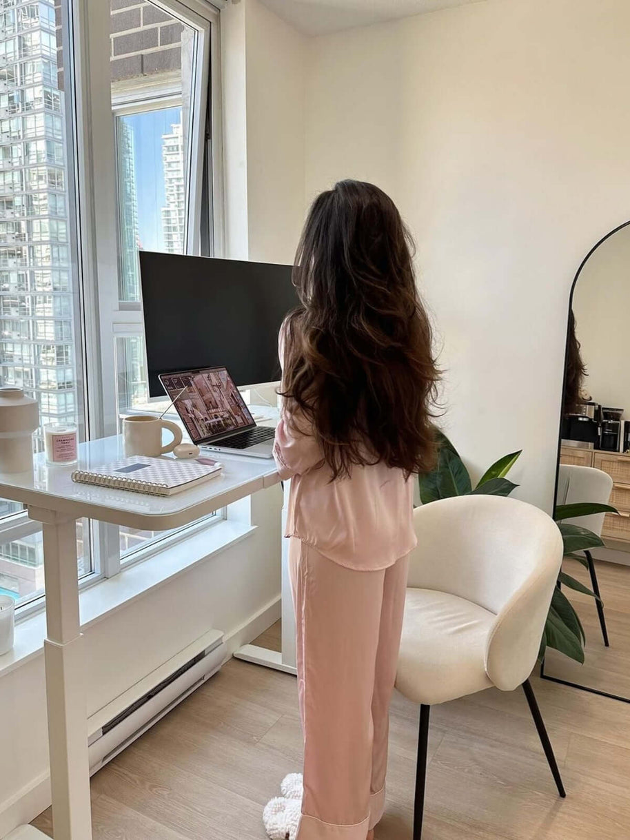 Ulivary Lapel Pajama Set 3 Pcs