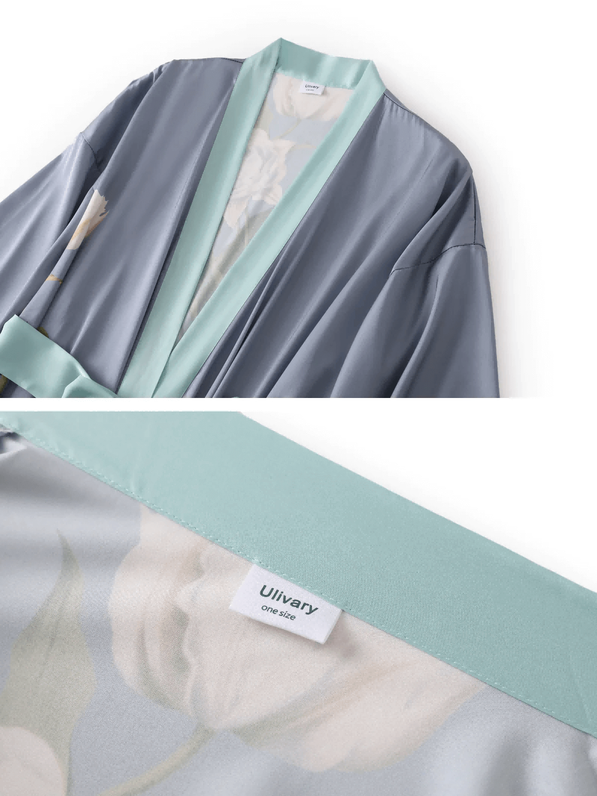 Ulivary Peony Floral Kimono Robe