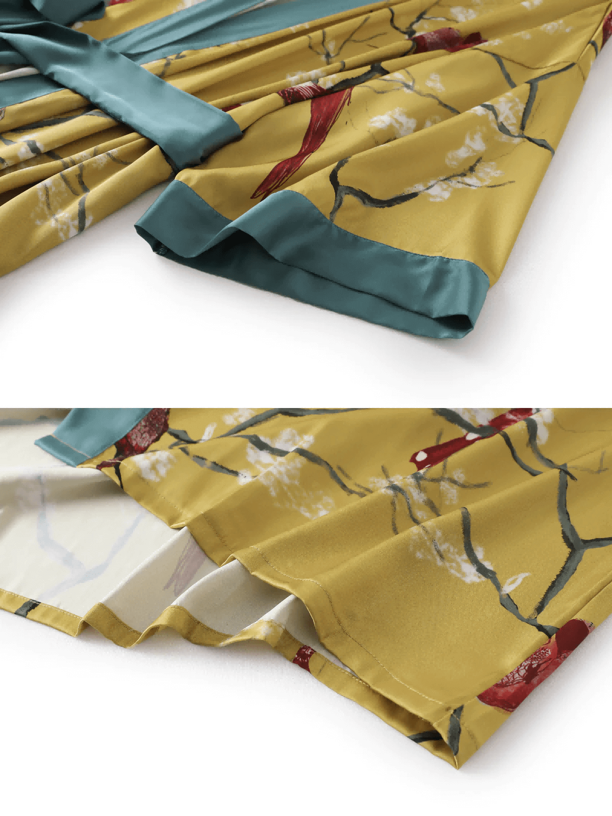 Ulivary Perched Bird Kimono Robe