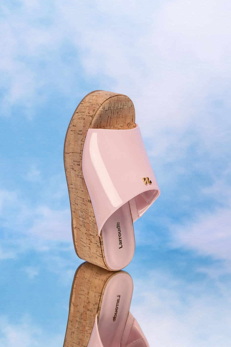Larroude Charli Mule In Tulip Leather