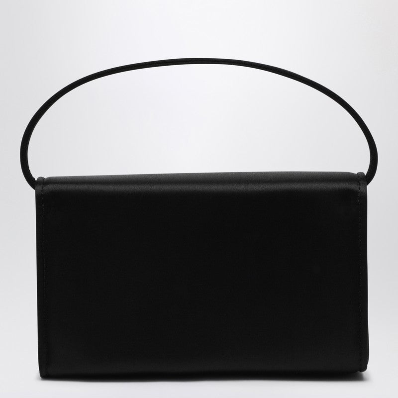 ROGER VIVIER Black Satin Micro Pilgrim Bag