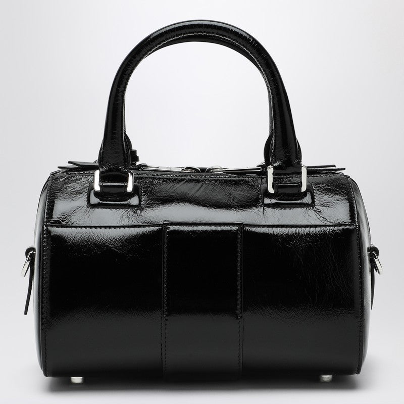 ROGER VIVIER Belle Vivier Mini Bowling Bag In Black Patent Leather