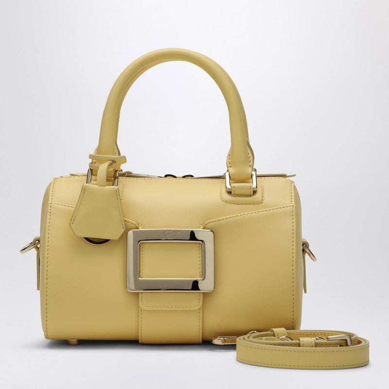 ROGER VIVIER Belle Vivier Bowling Bag In Yellow Leather