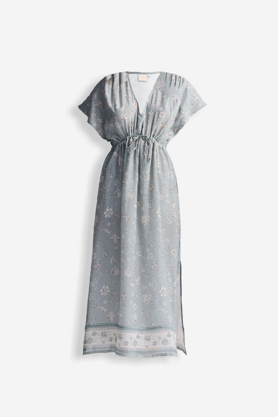 Reistor Gathered Maxi Dress in Sage Green
