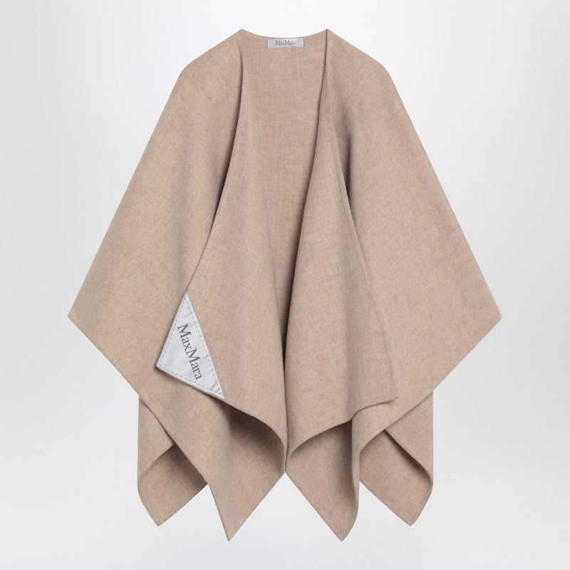 Max Mara Beige Alpaca And Wool Cape