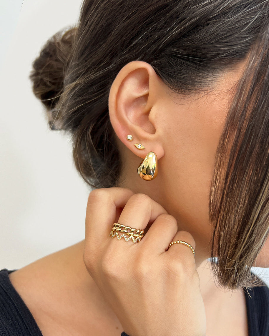 Zoe Lev 14k Gold Small Bubble Hoops