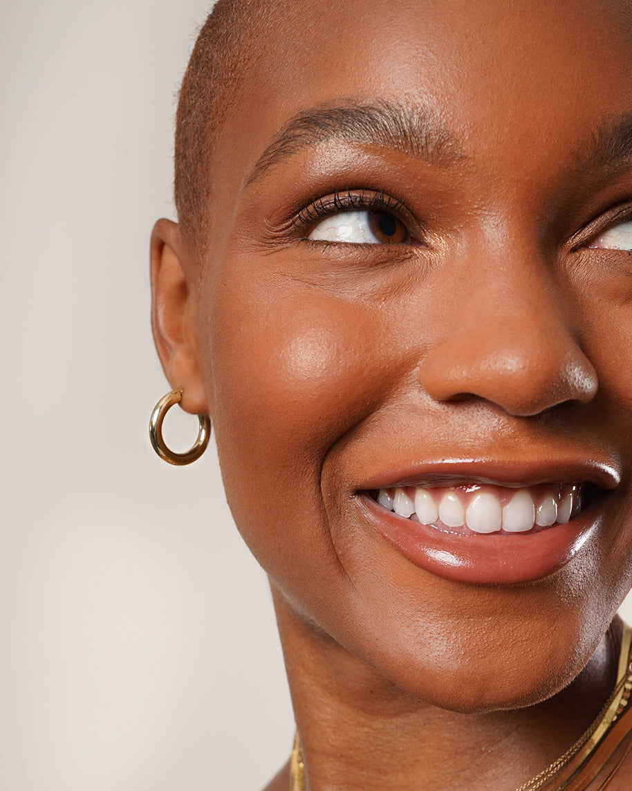 Zoe Lev 14k Gold Small Thick Hoop Earrings