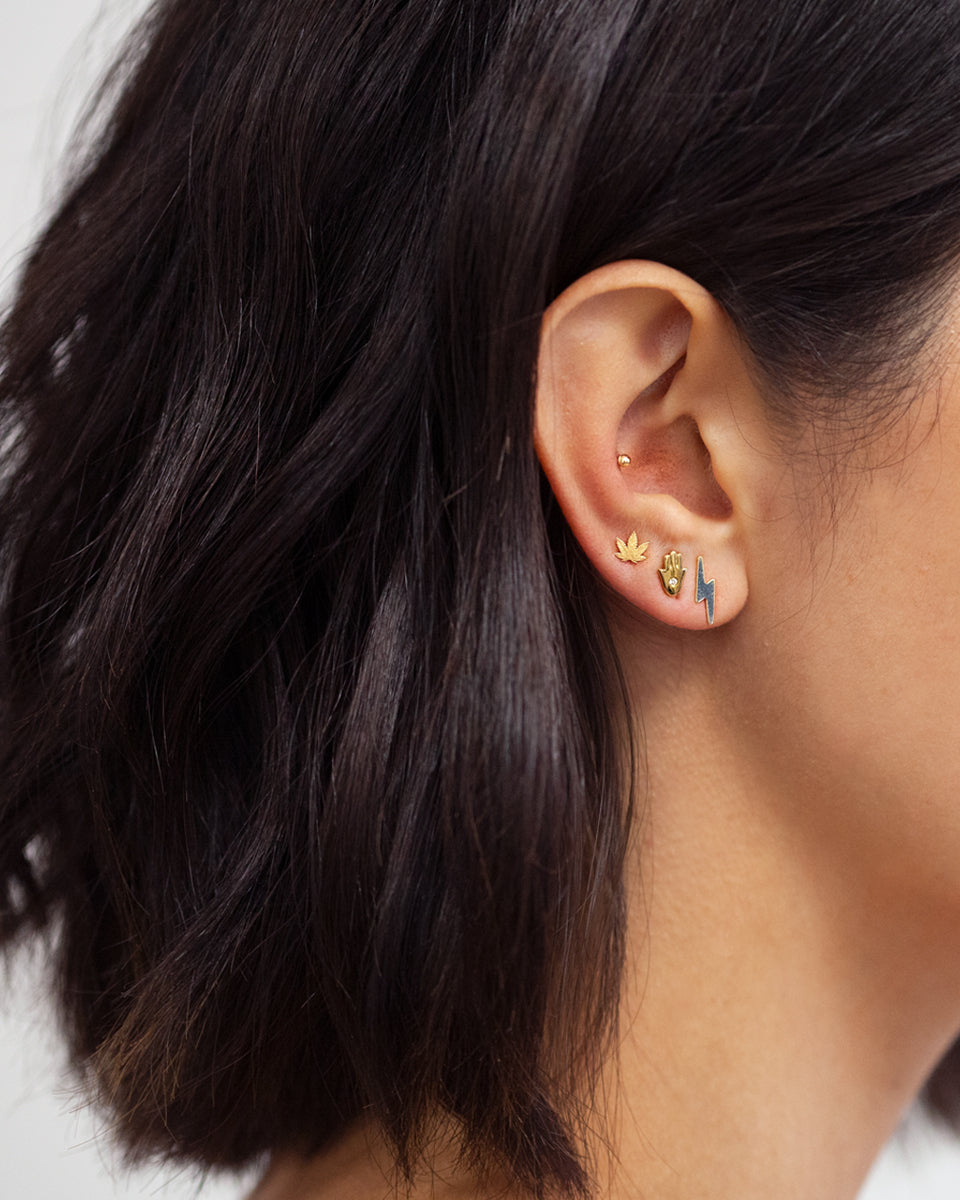 Zoe Lev 14k Gold Bead Stud Earrings