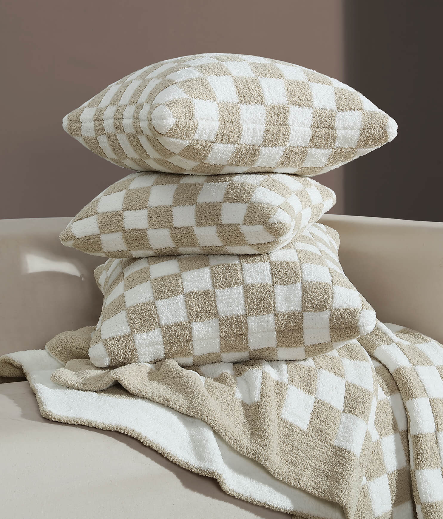 Sunday Citizen Checkerboard Throw Pillow (more colors)