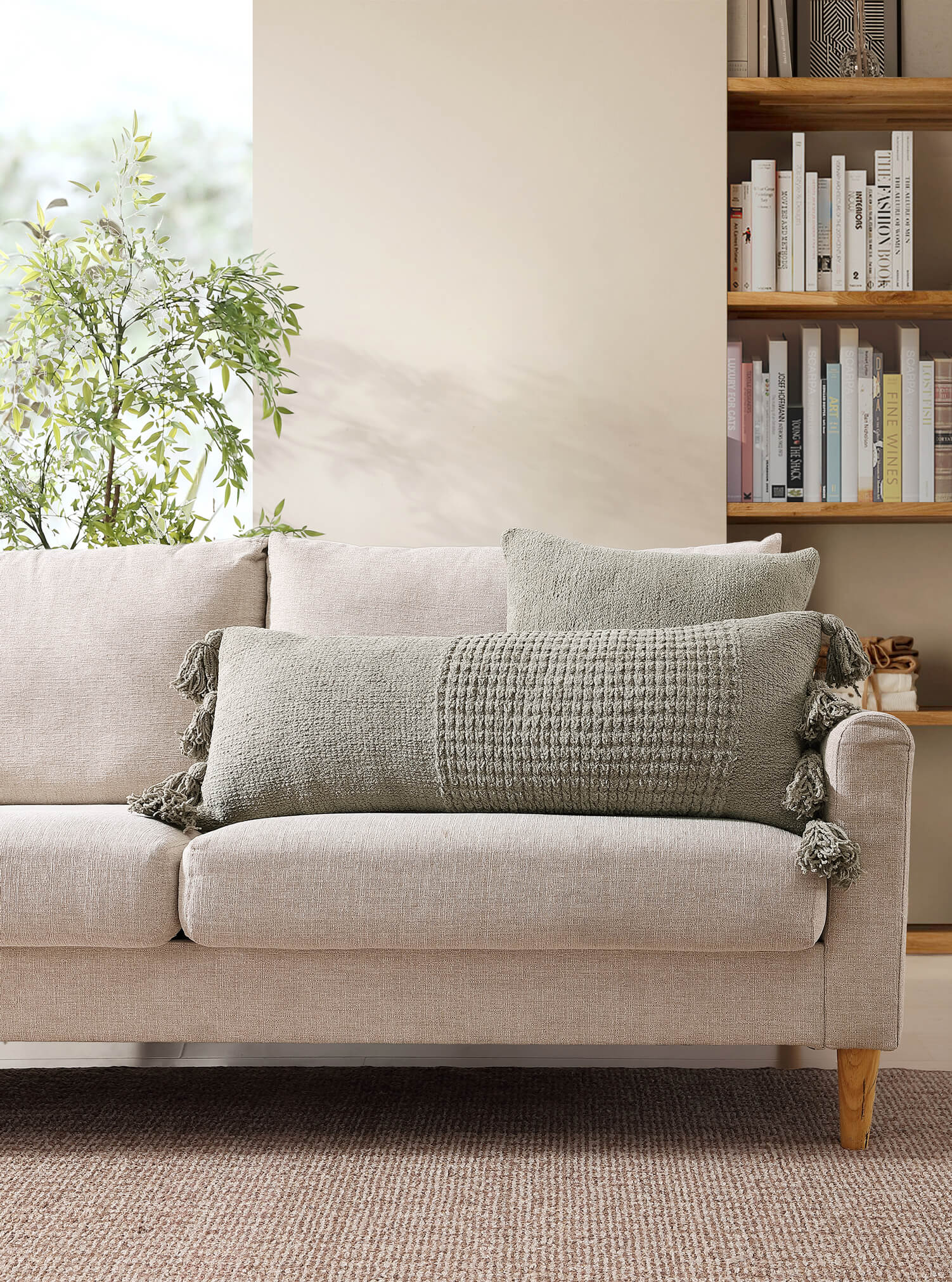 Sunday Citizen Braided Pom Pom Lumbar Pillow (more Colors)