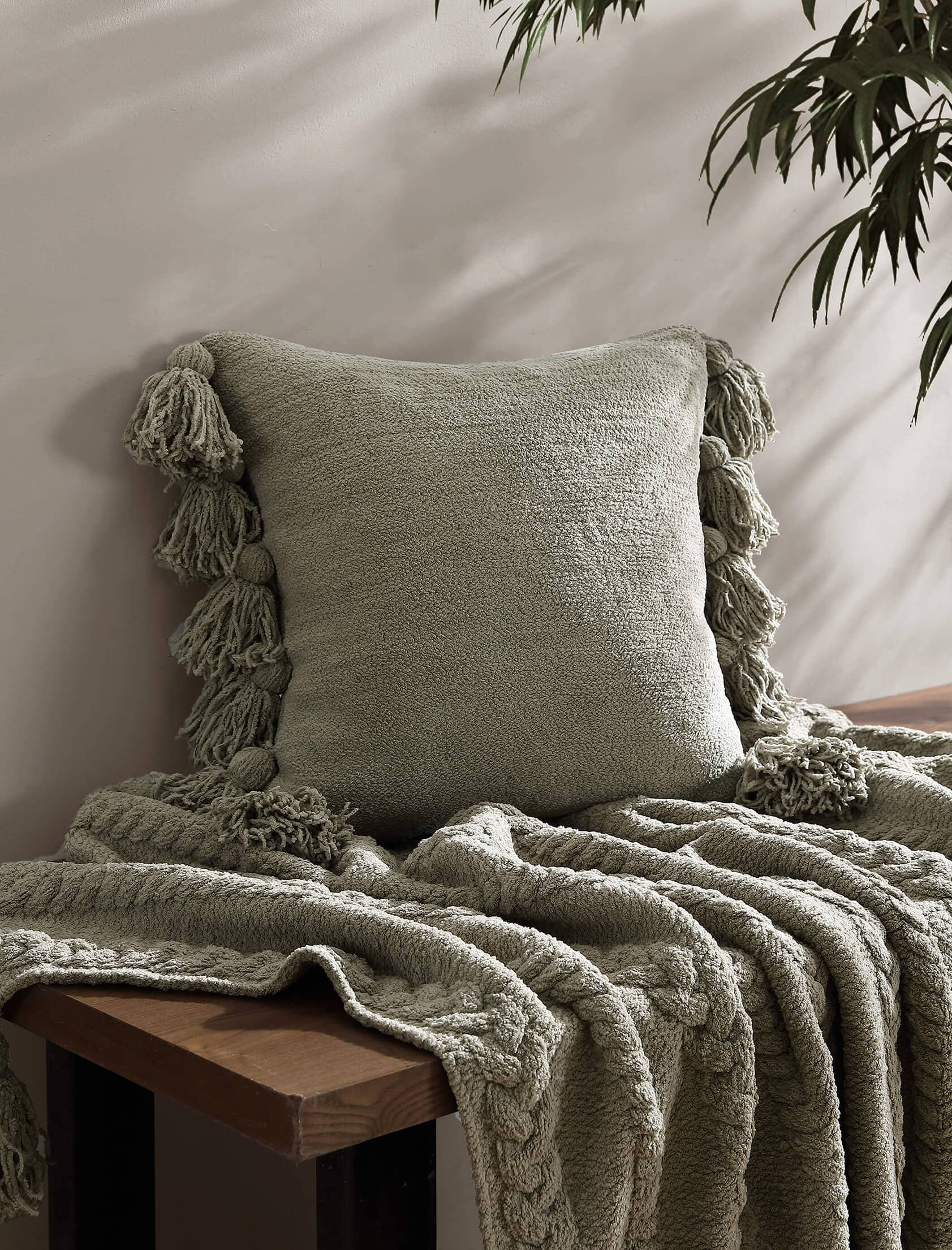 Sunday Citizen Pom Pom Throw Pillow (more Colors)