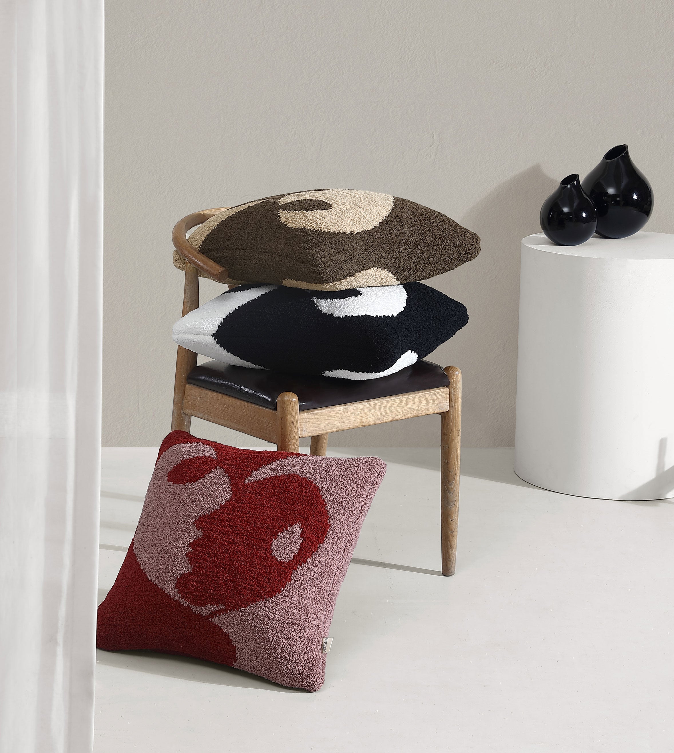 Sunday Citizen Faces II Throw Pillow (more Colors)