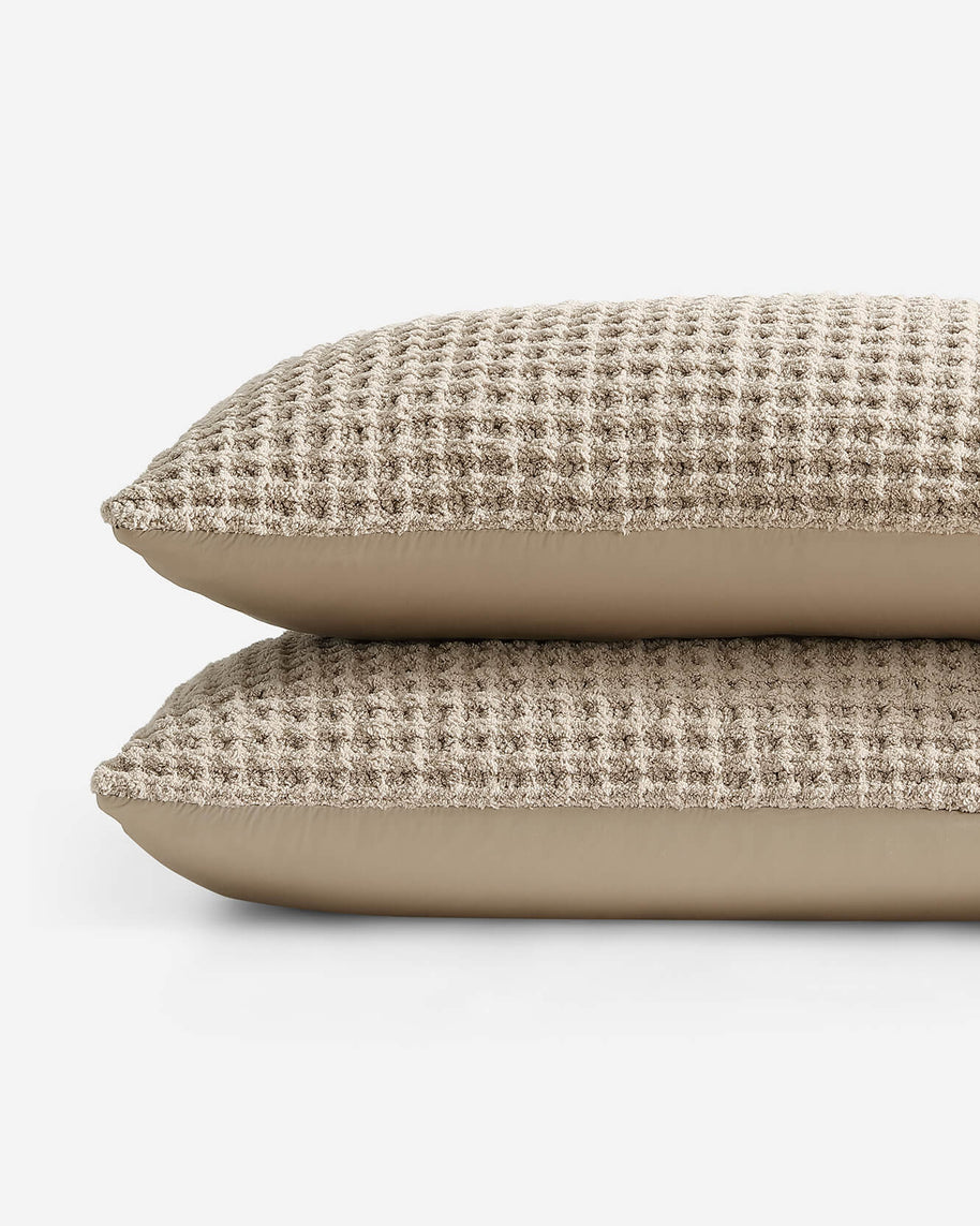 Sunday Citizen Snug Waffle + Bamboo Sham Set (more Colors)
