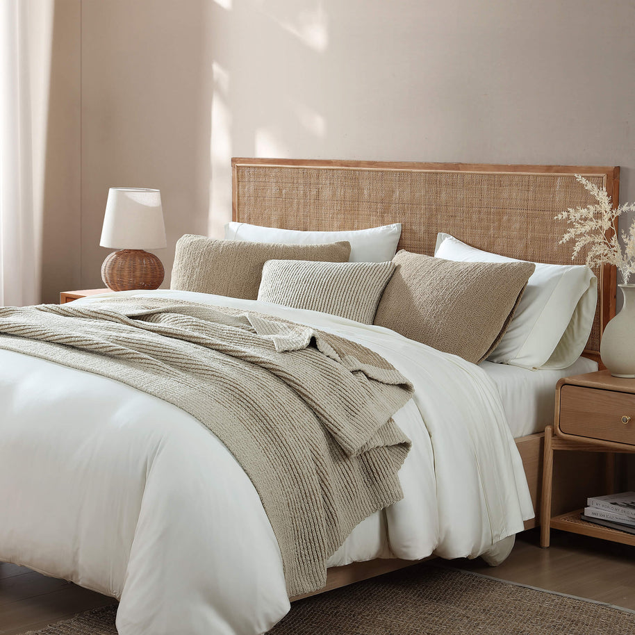 Sunday Citizen Two-Tone Ribbed Bed Blanket (more Colors)