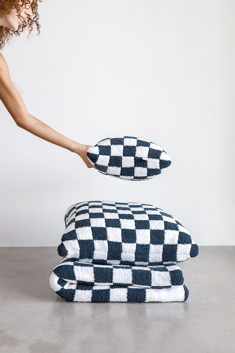 Sunday Citizen Checkerboard Throw Pillow (more colors)
