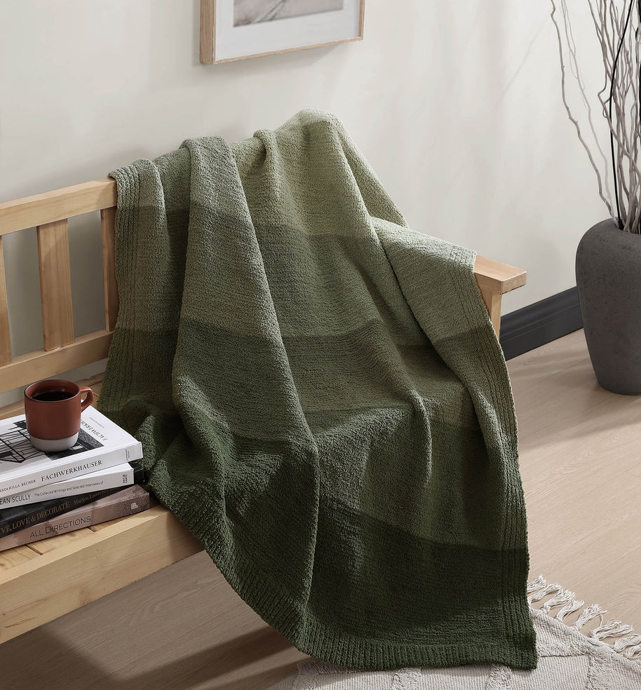Sunday Citizen Ombre Lightweight Throw Blanket (more Colors)