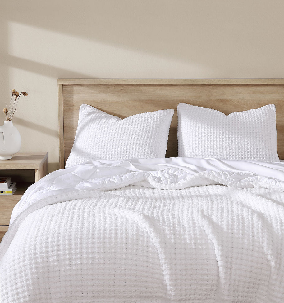 Sunday Citizen Snug Waffle + Bamboo Sham Set (more Colors)