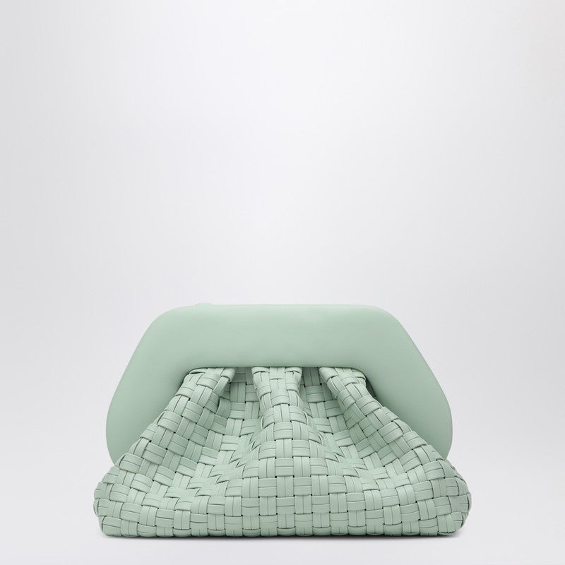 THEMOIRè Clutch Tia Ice Color In Woven Eco Leather