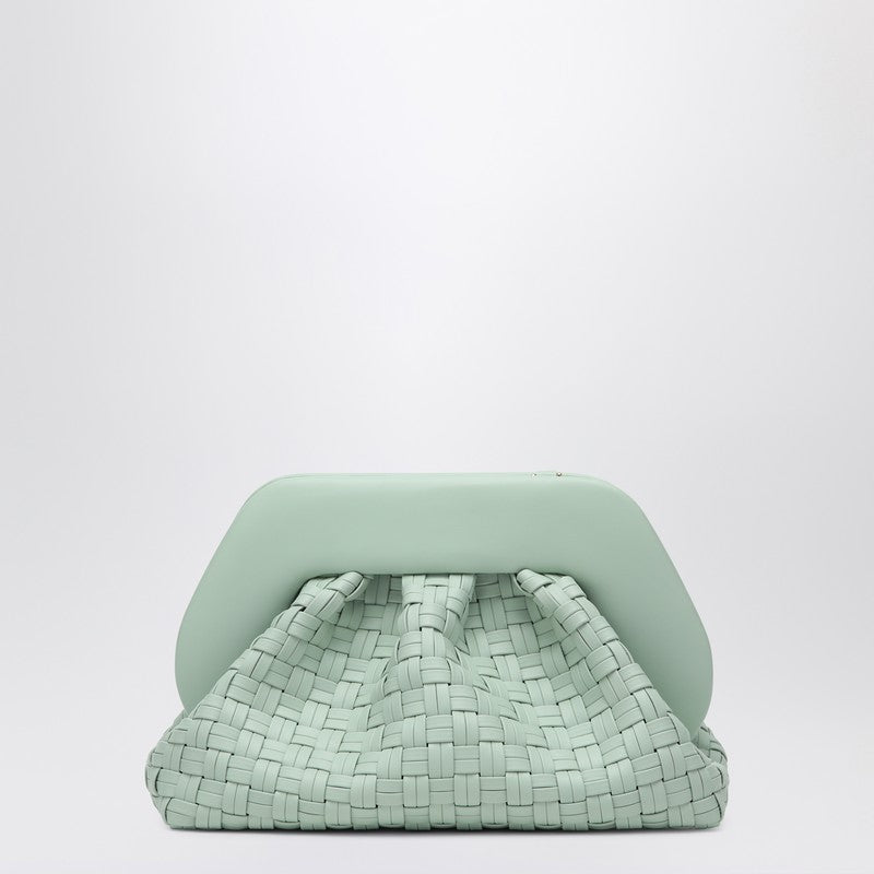 THEMOIRè Clutch Tia Ice Color In Woven Eco Leather