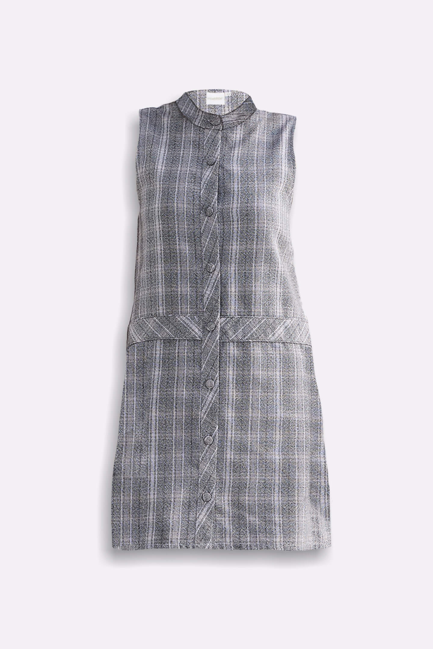 Reistor The Cotton Tweed Shift Dress in Grey