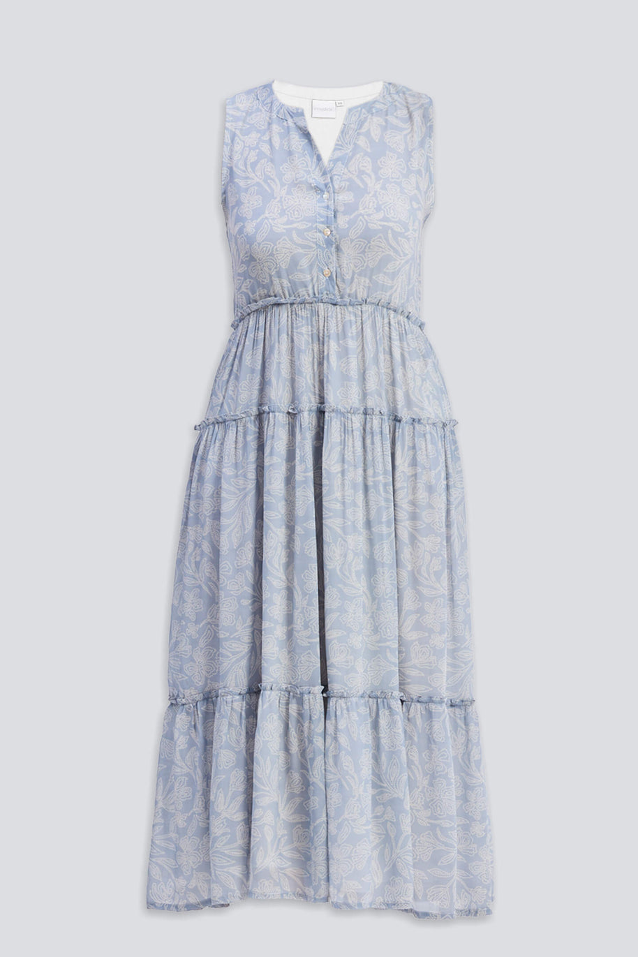 Reistor The Perfect Resort Floral Maxi in Periwinkle Blue