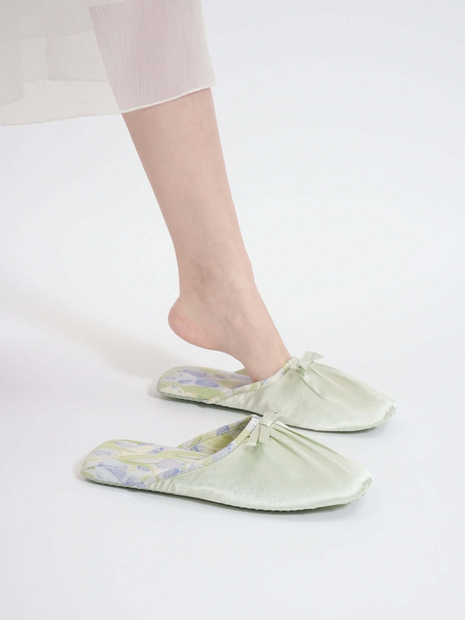 Ulivary Ink Floral Print Slippers (more colors)