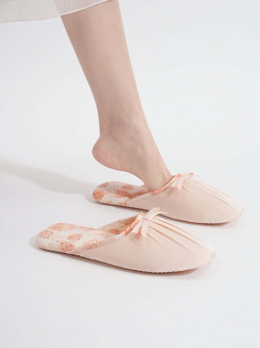 Ulivary Ink Floral Print Slippers (more colors)