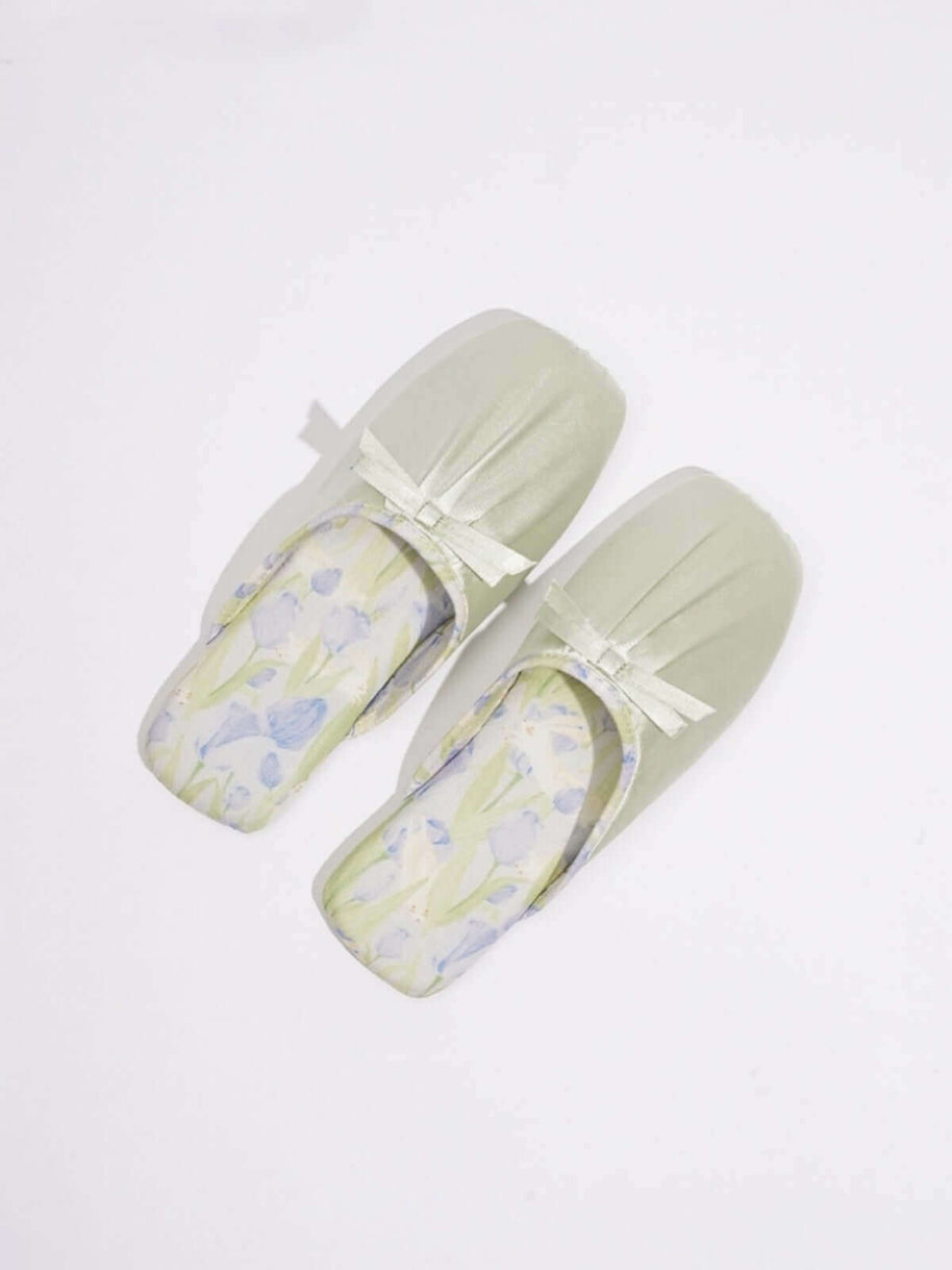 Ulivary Ink Floral Print Slippers (more colors)