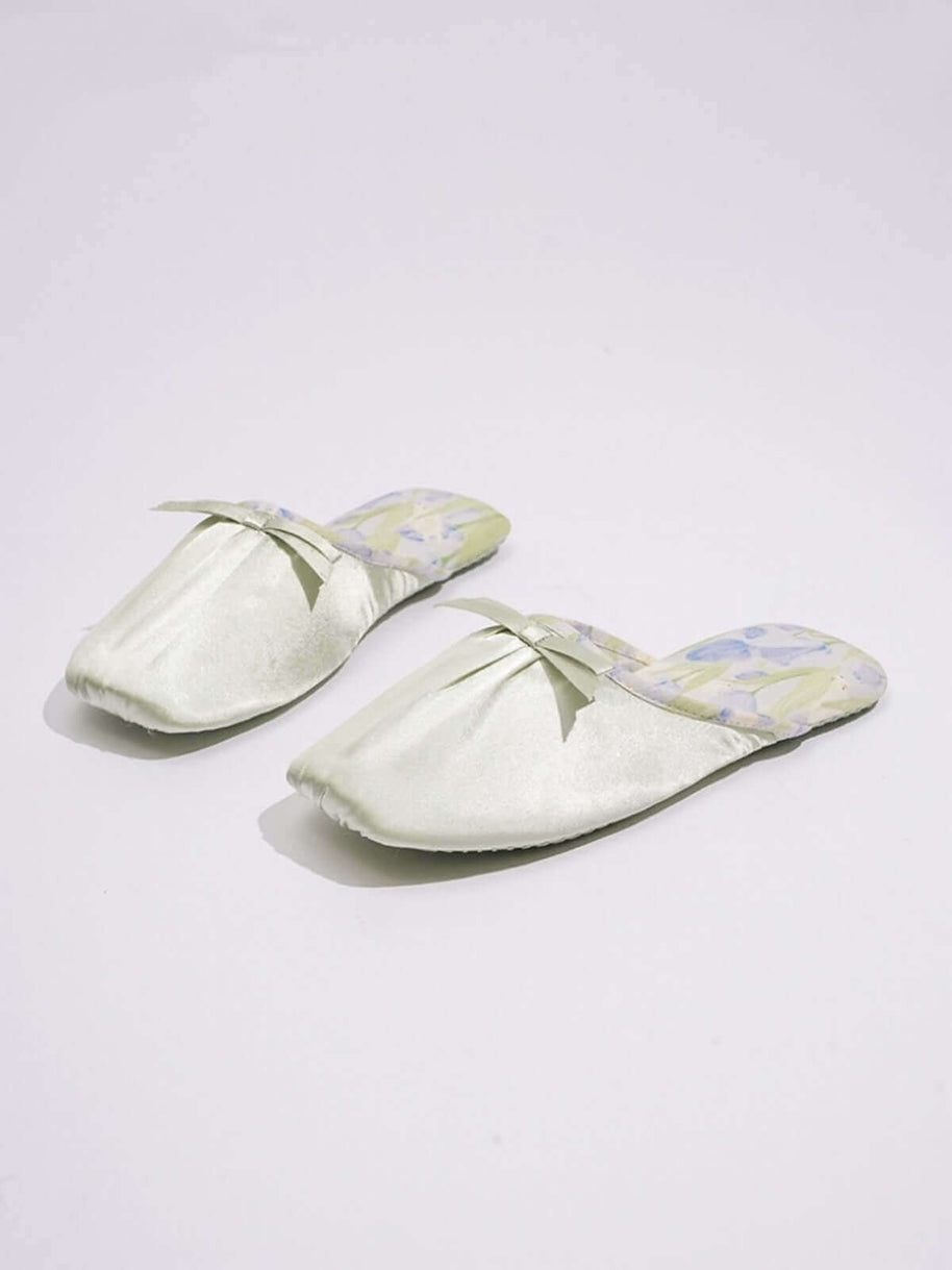 Ulivary Ink Floral Print Slippers (more colors)