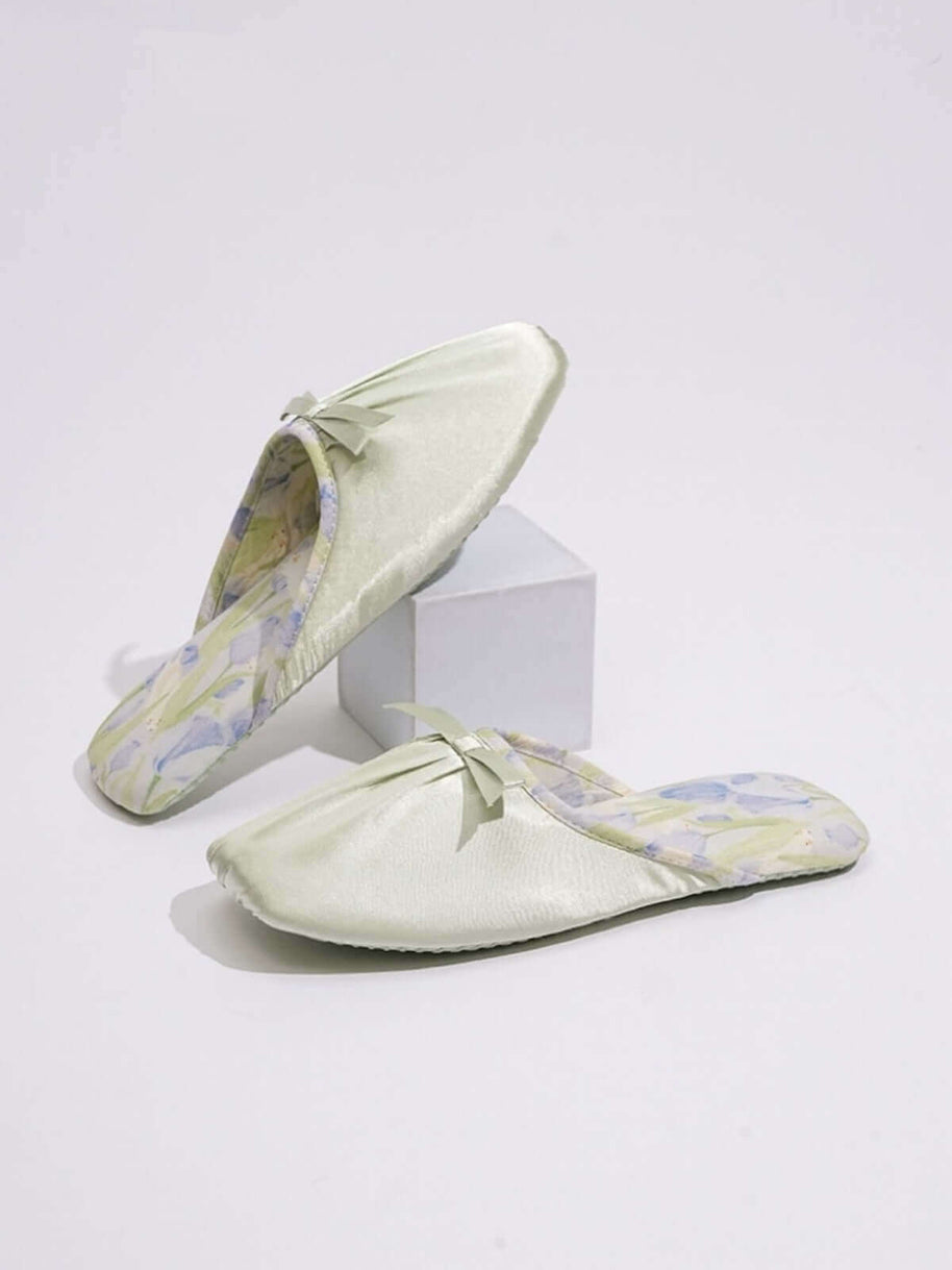 Ulivary Ink Floral Print Slippers (more colors)
