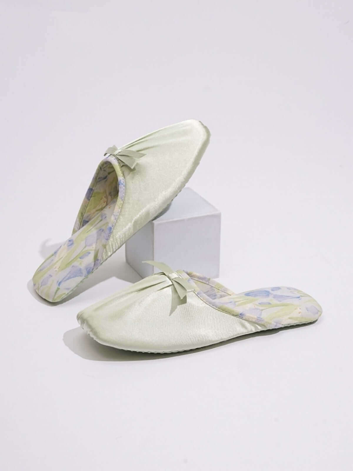 Ulivary Ink Floral Print Slippers (more colors)