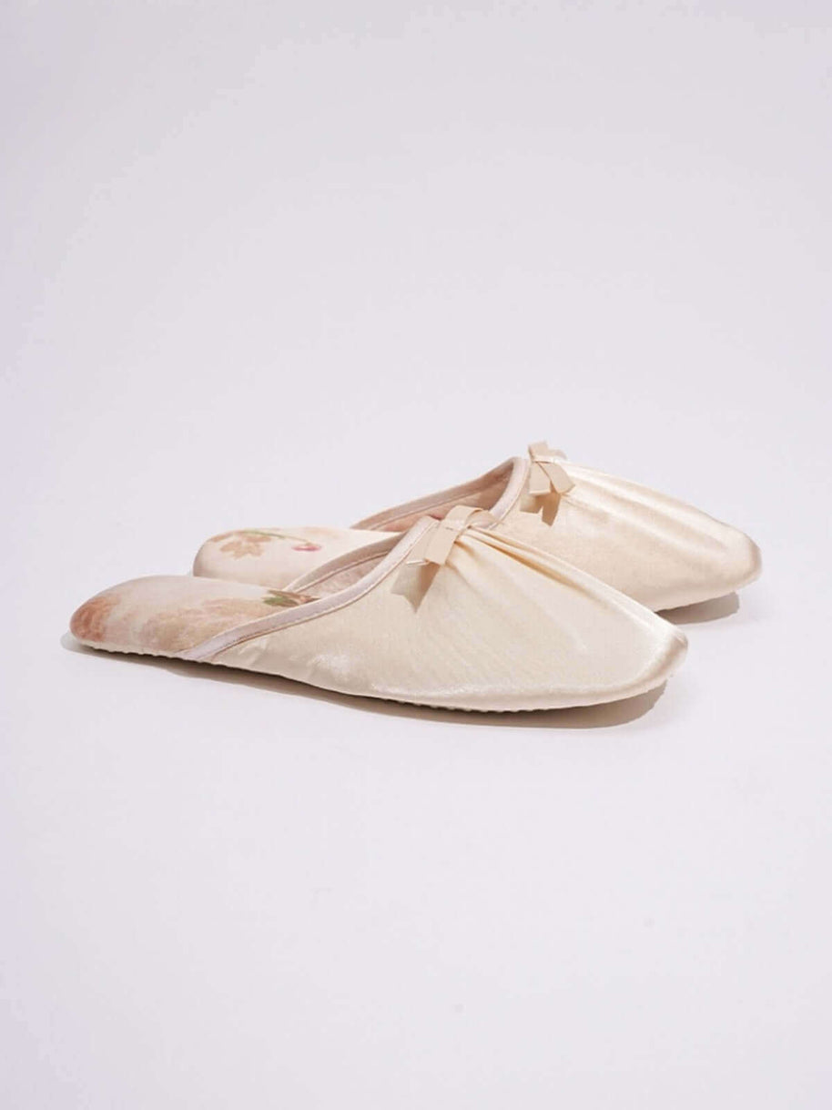 Ulivary Ink Floral Print Slippers (more colors)