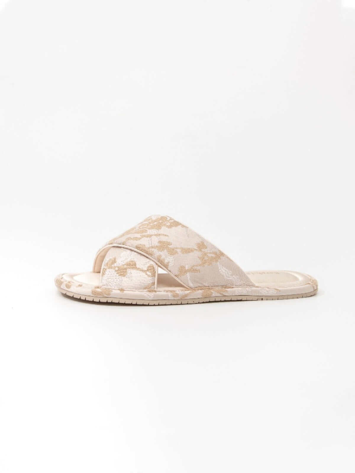 Ulivary Classic Cross-Strap Embroidery Slippers (more colors)