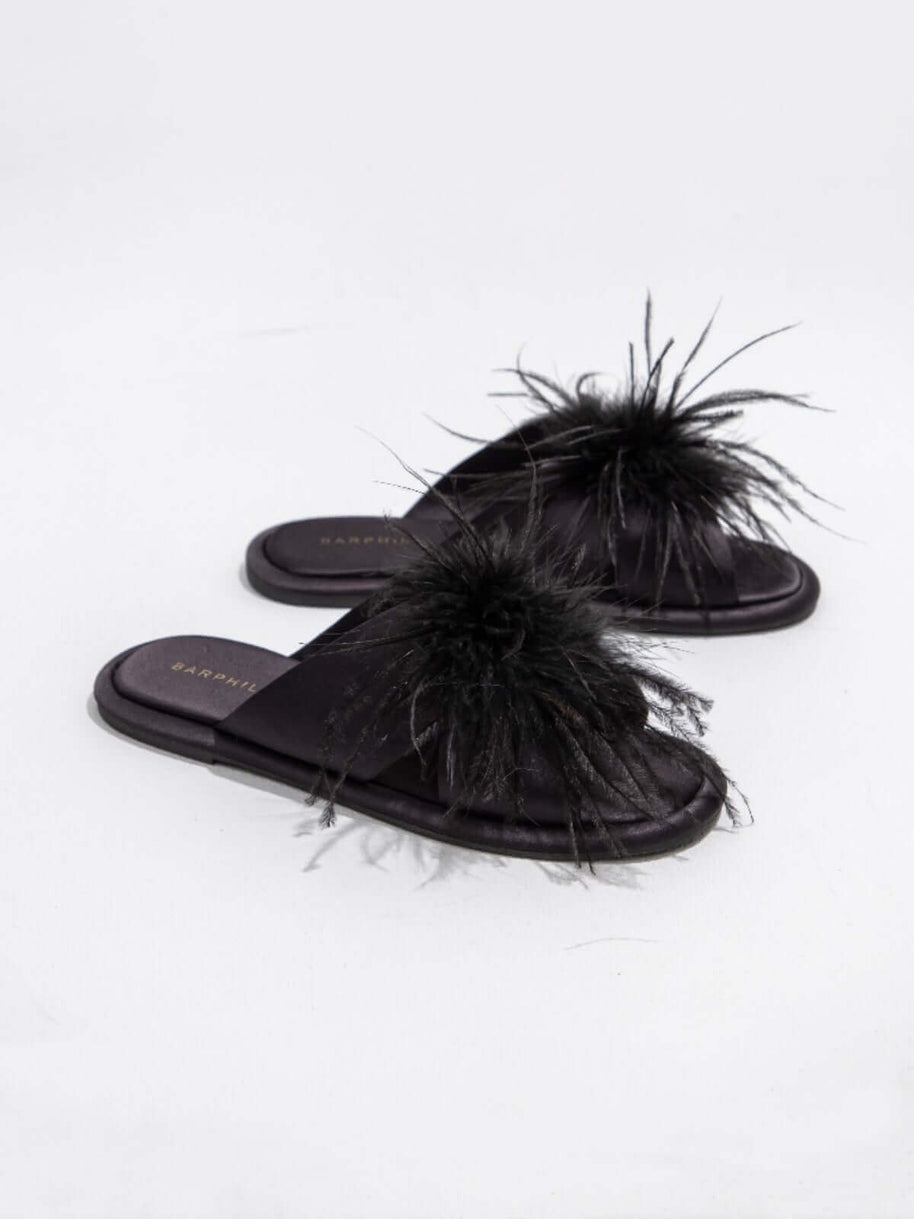Ulivary Luxe Feather Slippers (more colors)