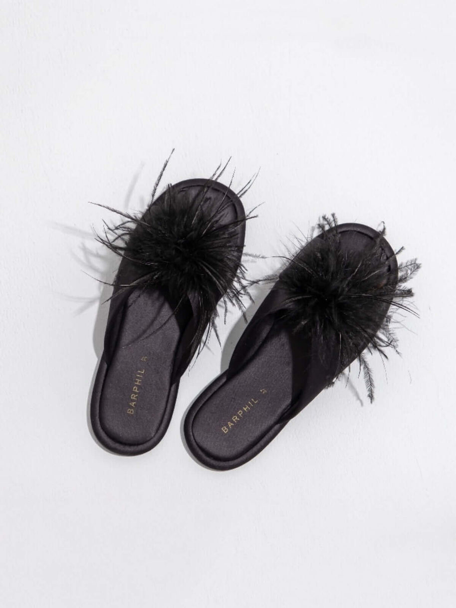 Ulivary Luxe Feather Slippers (more colors)