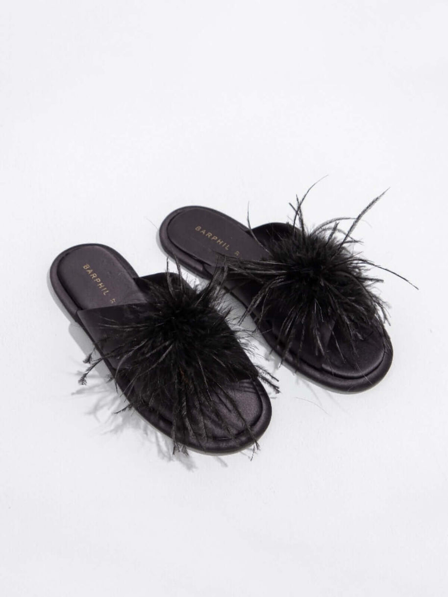 Ulivary Luxe Feather Slippers (more colors)